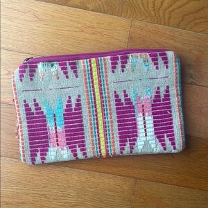 Colorful Woven Clutch
